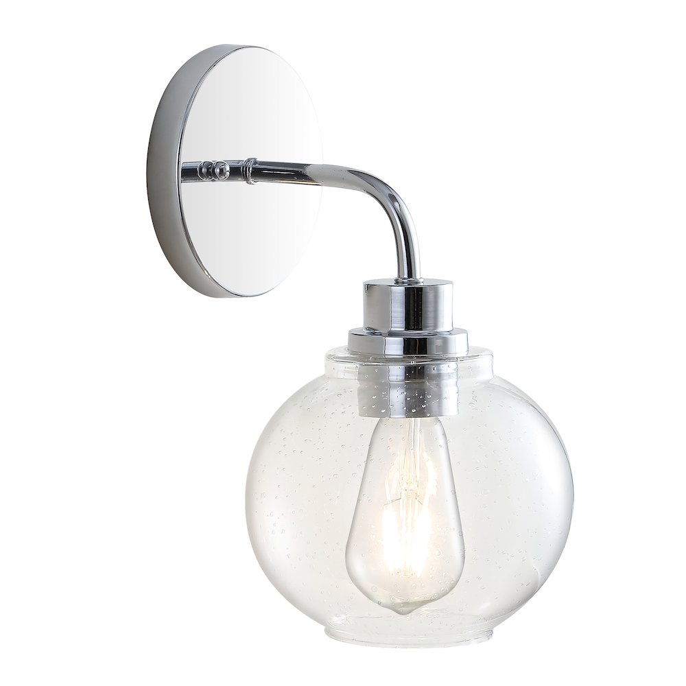 Sandrine Iron/Seeded Glass Cottage Rustic Led Vanity Light. Picture 5