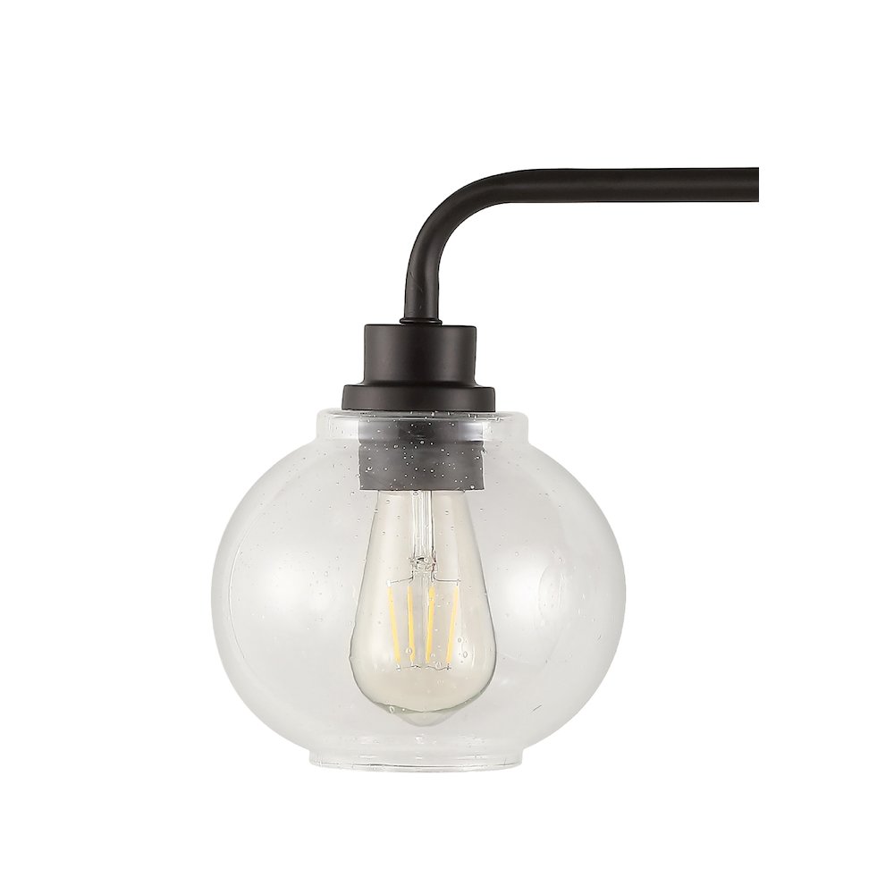 Sandrine Iron/Seeded Glass Cottage Rustic Led Vanity Light. Picture 3