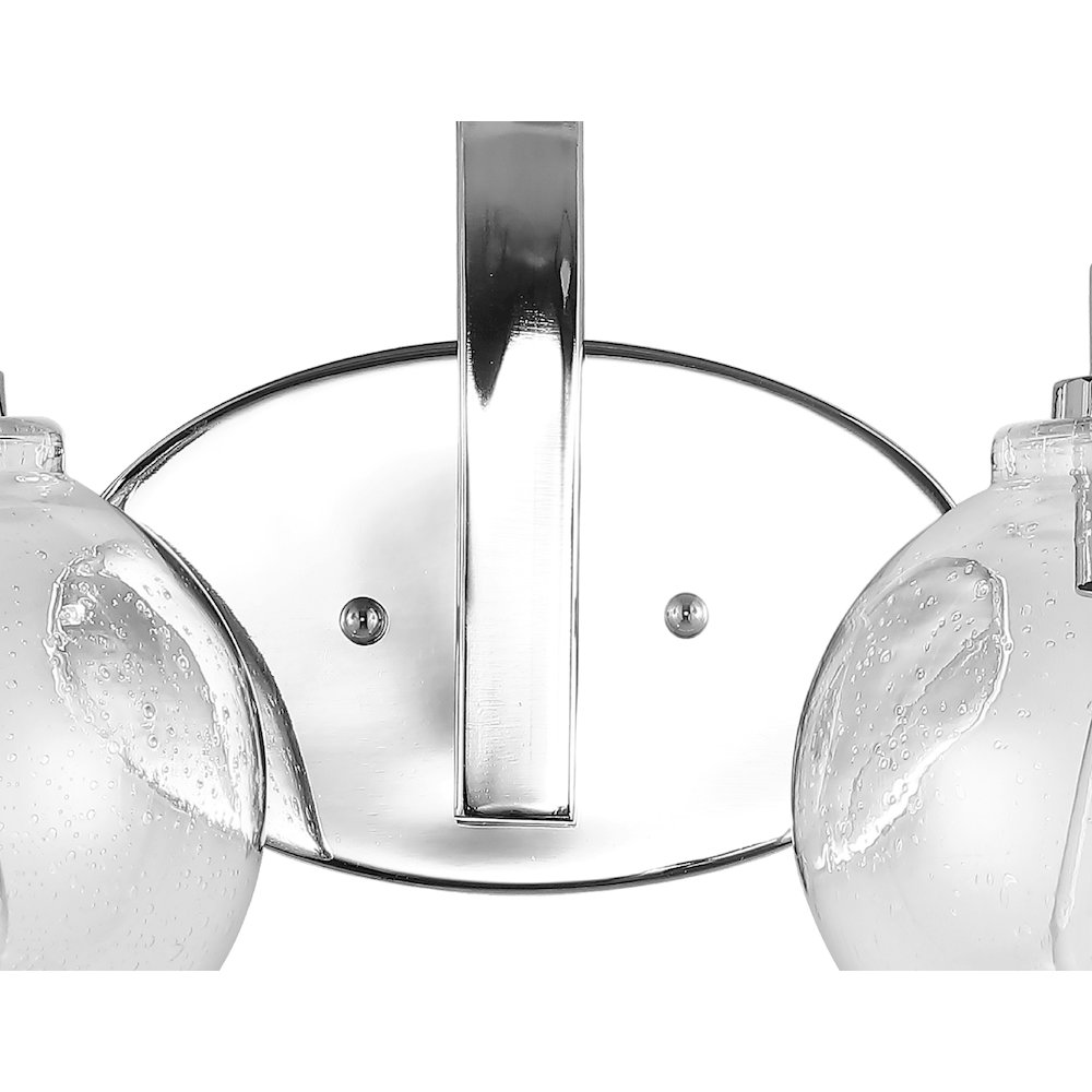 Sandrine Iron/Seeded Glass Cottage Rustic Led Vanity Light. Picture 4