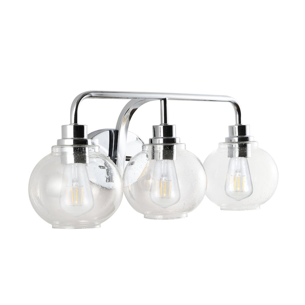 Sandrine Iron/Seeded Glass Cottage Rustic Led Vanity Light. Picture 7