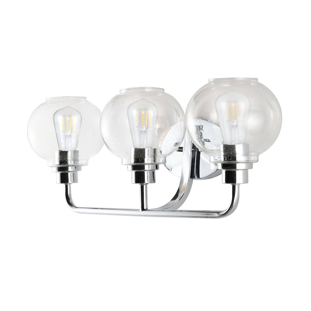 Sandrine Iron/Seeded Glass Cottage Rustic Led Vanity Light. Picture 8