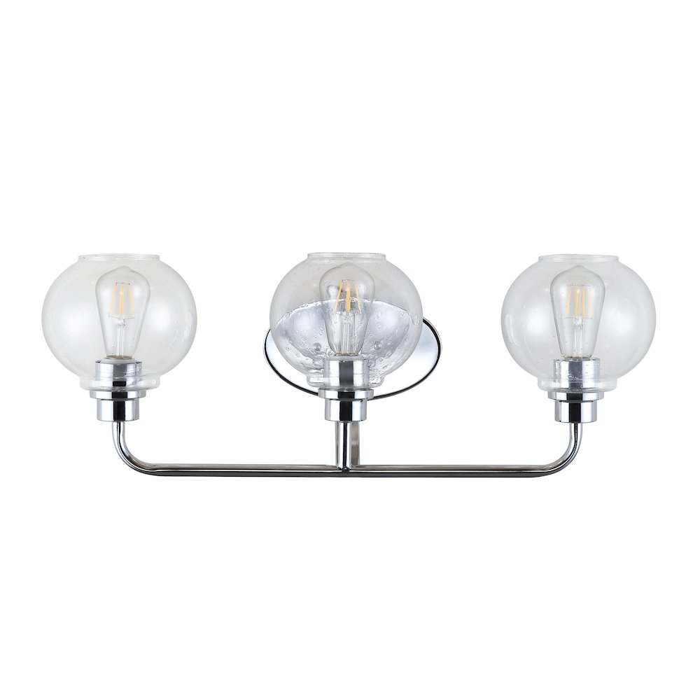 Sandrine Iron/Seeded Glass Cottage Rustic Led Vanity Light. Picture 10