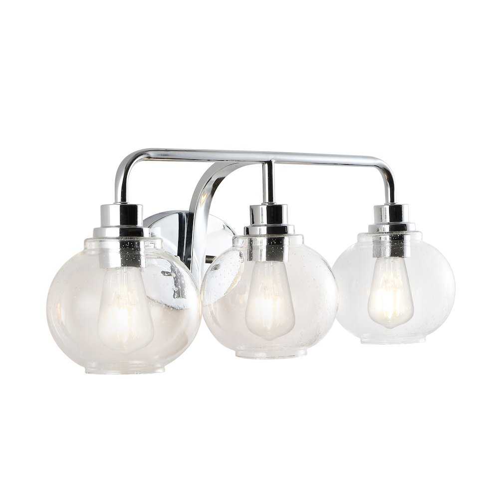 Sandrine Iron/Seeded Glass Cottage Rustic Led Vanity Light. Picture 5