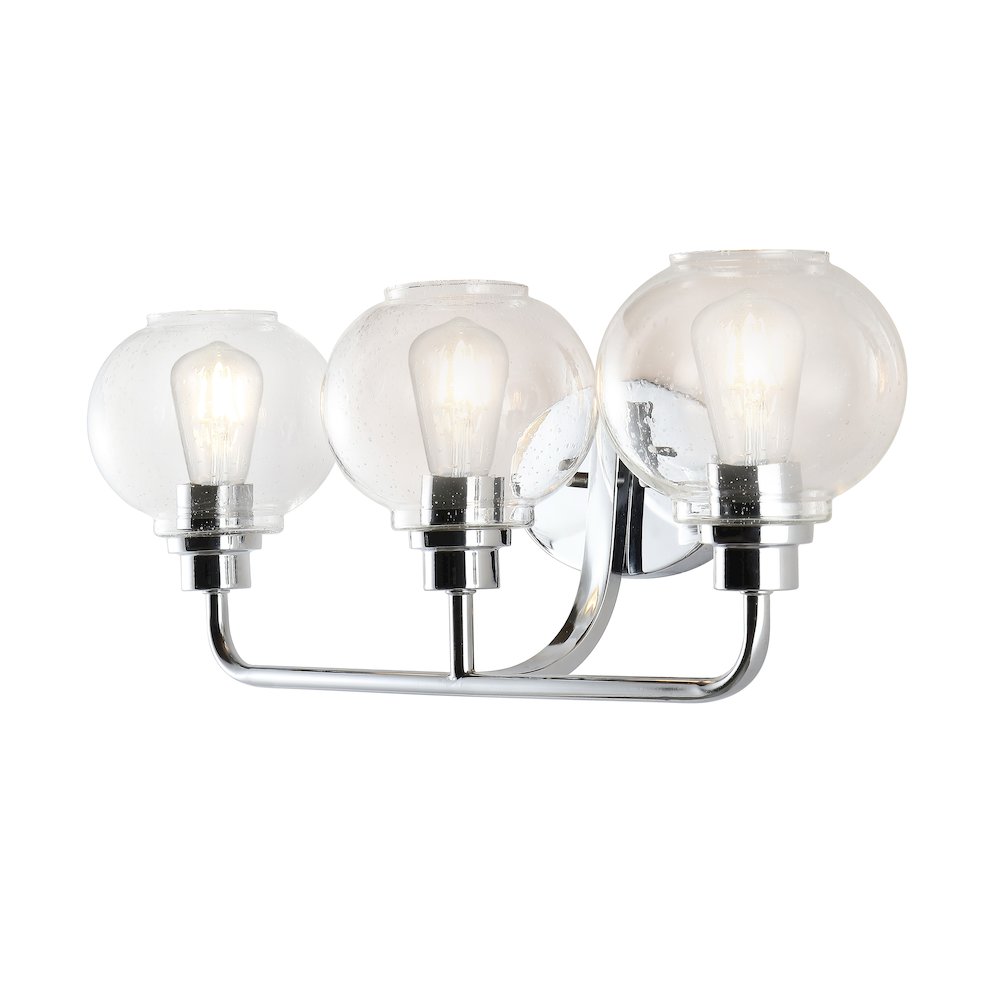 Sandrine Iron/Seeded Glass Cottage Rustic Led Vanity Light. Picture 6