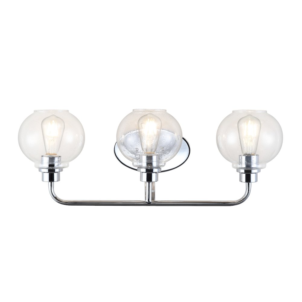 Sandrine Iron/Seeded Glass Cottage Rustic Led Vanity Light. Picture 9