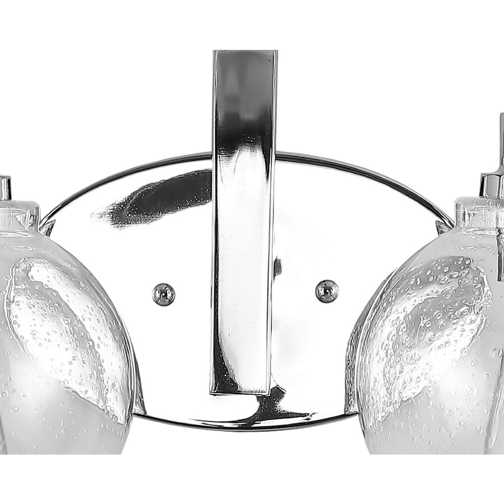 Sandrine Iron/Seeded Glass Cottage Rustic Led Vanity Light. Picture 4