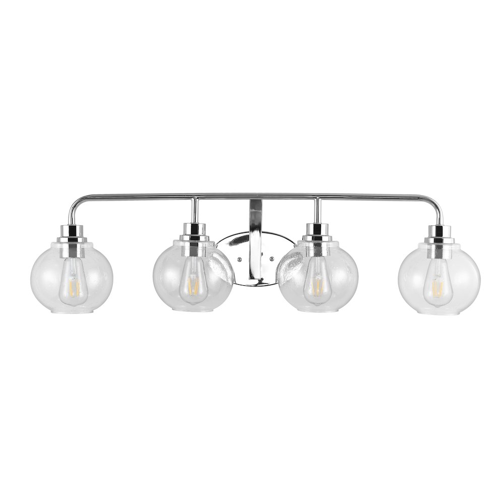Sandrine Iron/Seeded Glass Cottage Rustic Led Vanity Light. Picture 2