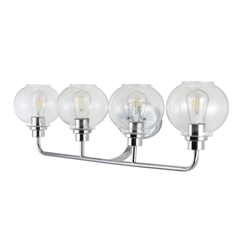 Sandrine Iron/Seeded Glass Cottage Rustic Led Vanity Light. Picture 8