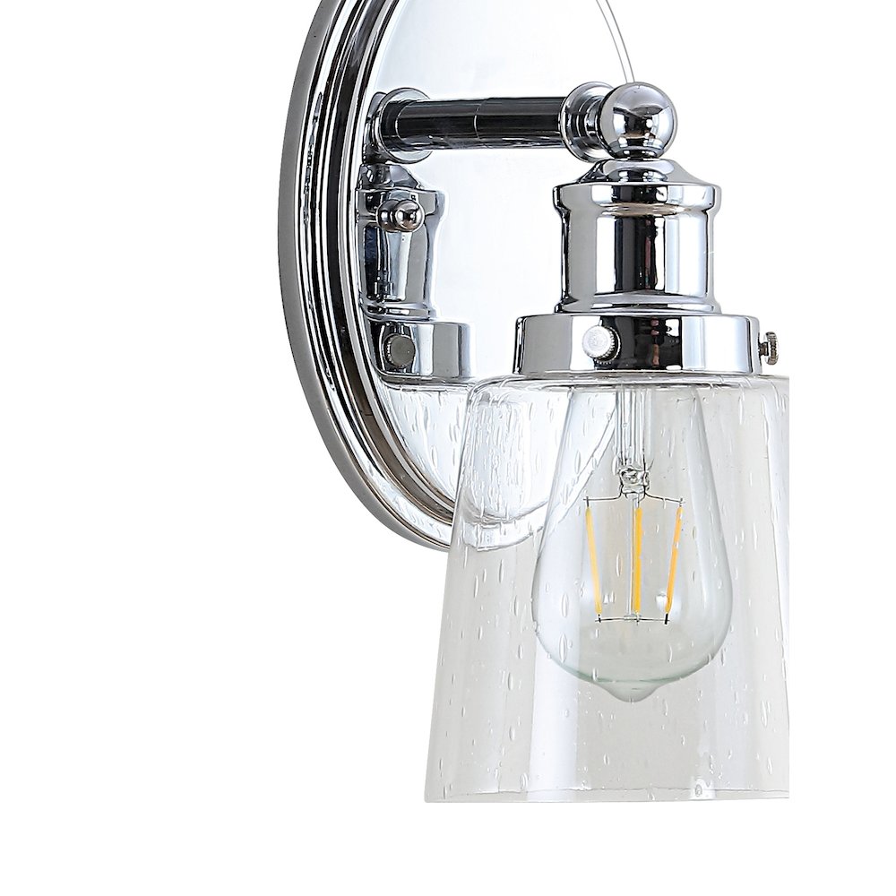Beverly Iron/Seeded Glass Classic Cottage Led Vanity Light. Picture 3