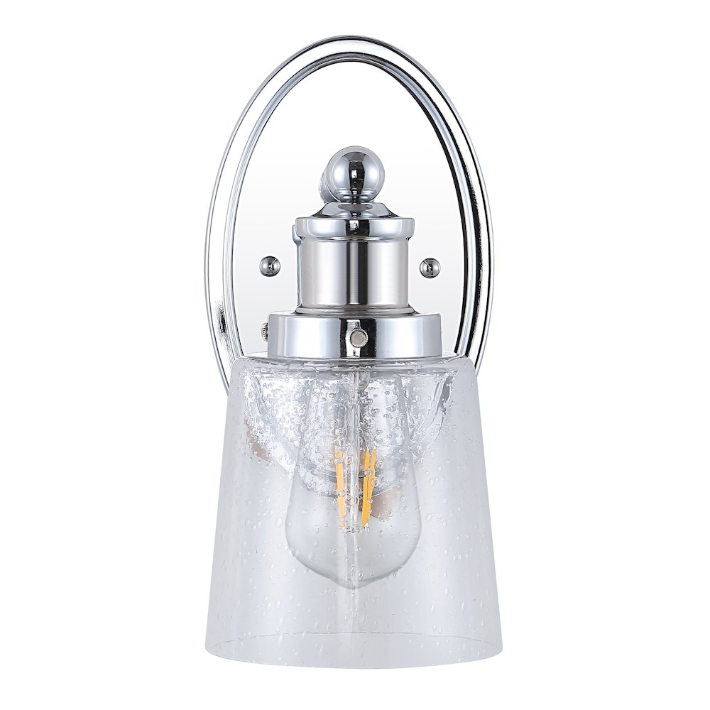 Beverly Iron/Seeded Glass Classic Cottage Led Vanity Light. Picture 6