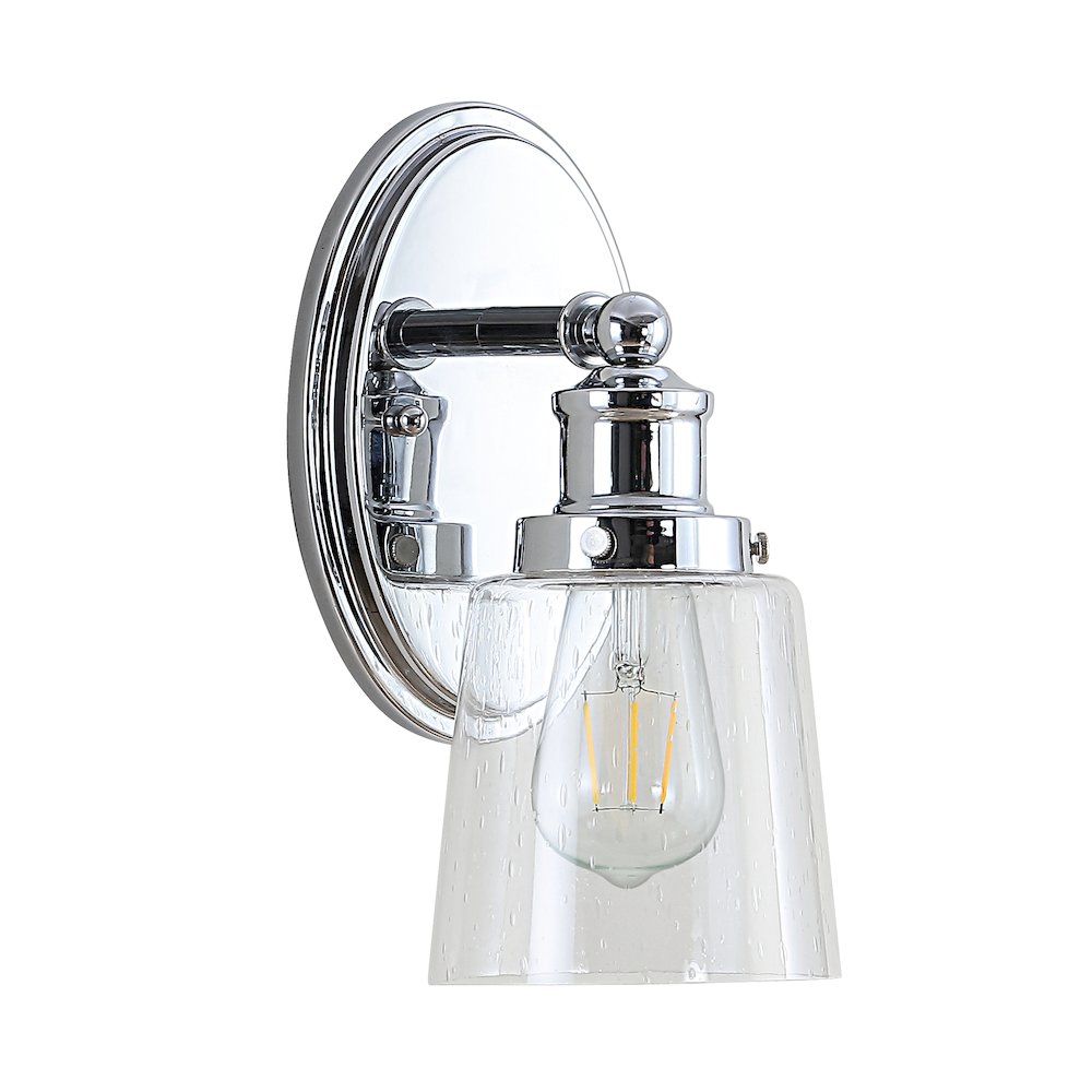 Beverly Iron/Seeded Glass Classic Cottage Led Vanity Light. Picture 2