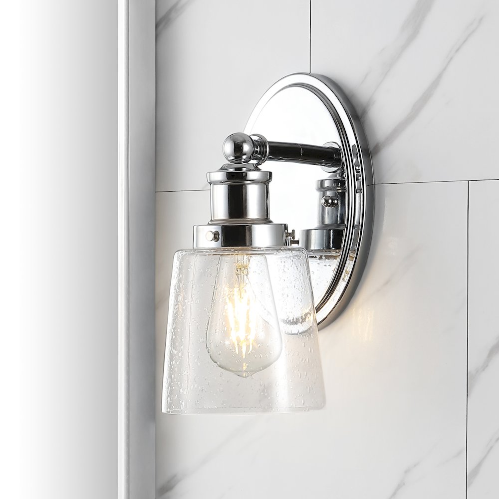 Beverly Iron/Seeded Glass Classic Cottage Led Vanity Light. Picture 11