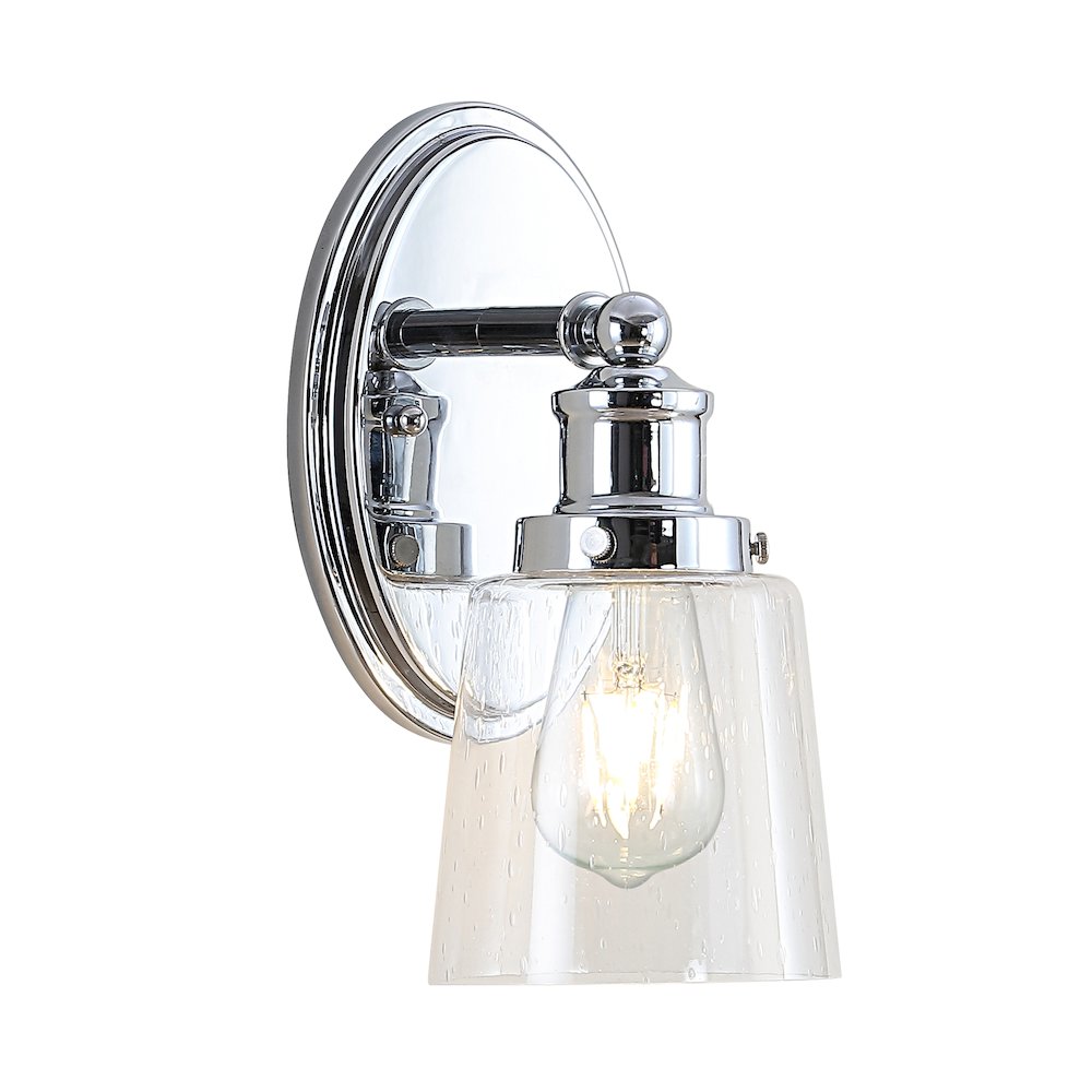 Beverly Iron/Seeded Glass Classic Cottage Led Vanity Light. Picture 1
