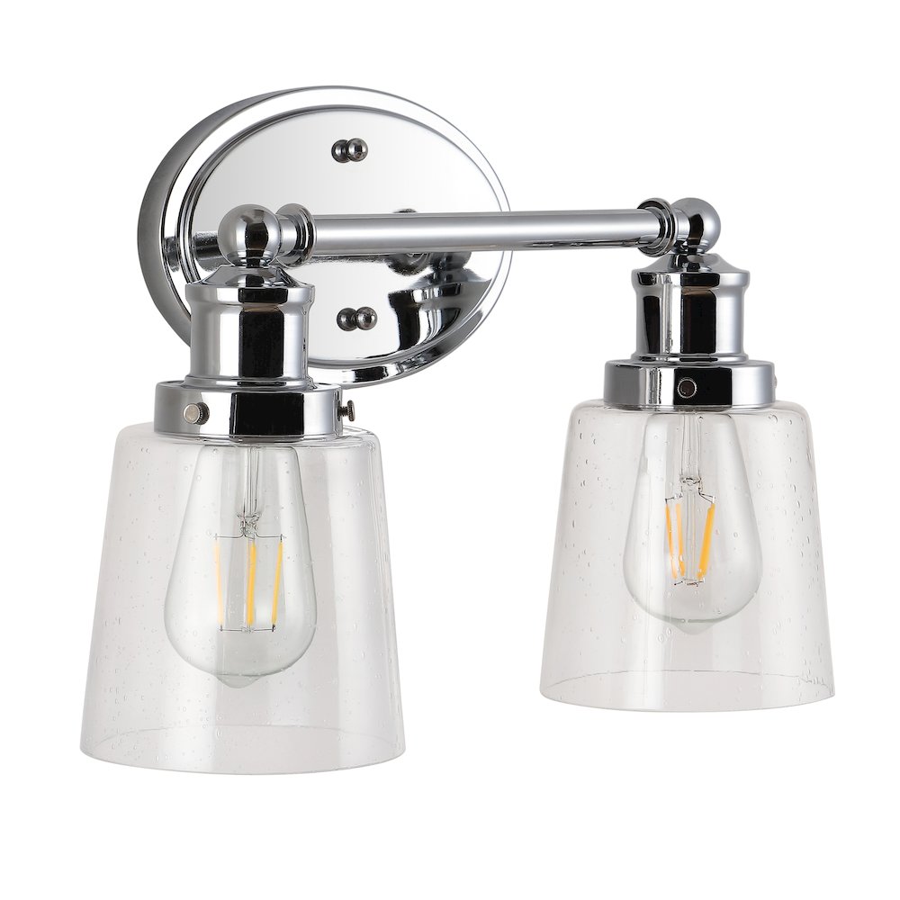Beverly Iron/Seeded Glass Classic Cottage Led Vanity Light. Picture 6