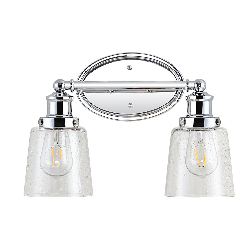 Beverly Iron/Seeded Glass Classic Cottage Led Vanity Light. Picture 9