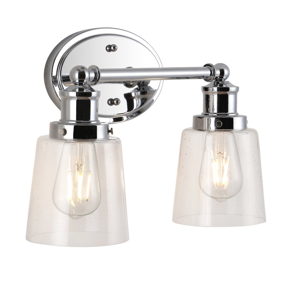 Beverly Iron/Seeded Glass Classic Cottage Led Vanity Light. Picture 5