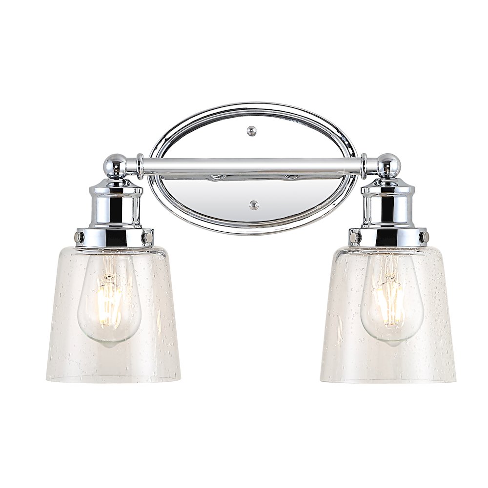 Beverly Iron/Seeded Glass Classic Cottage Led Vanity Light. Picture 7