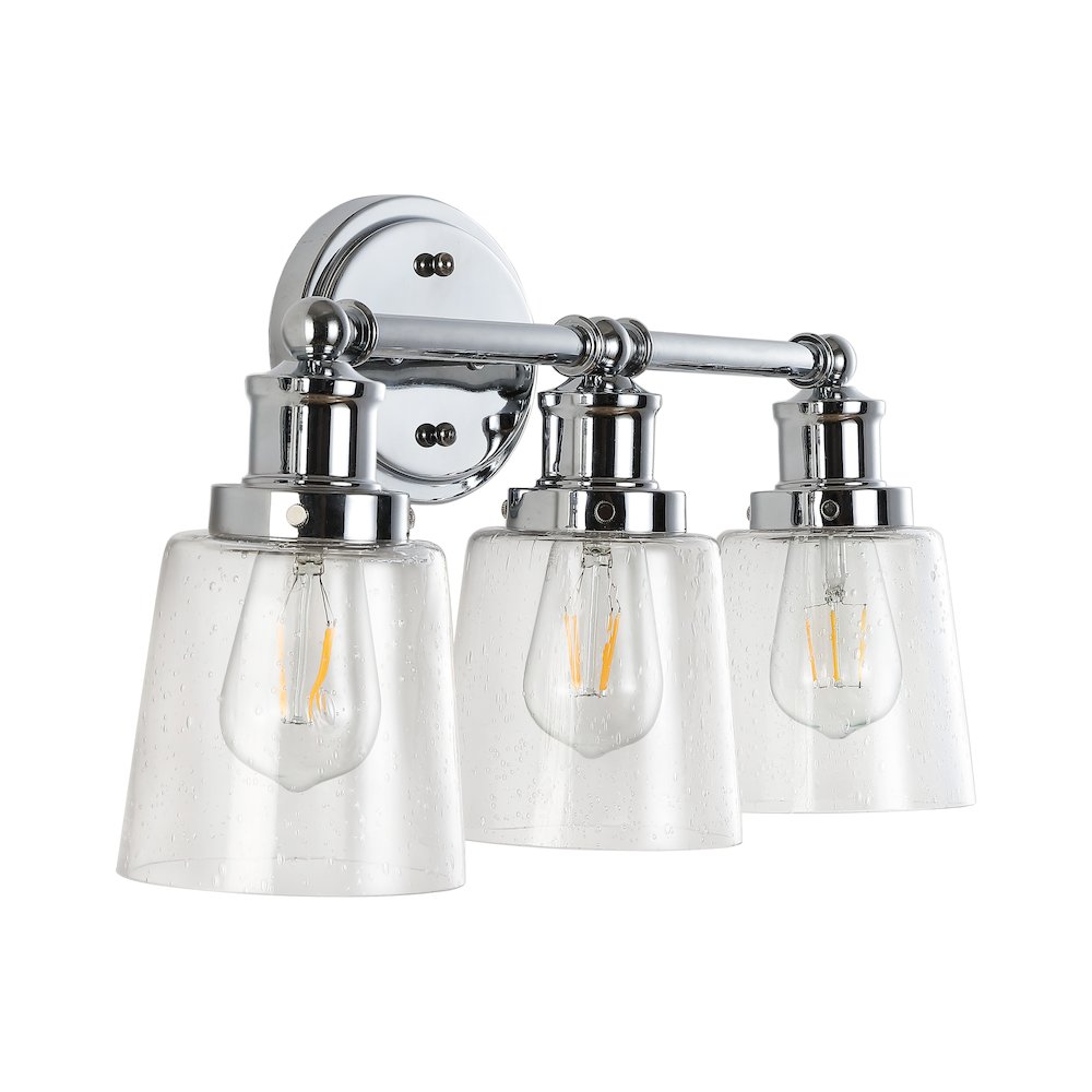 Beverly Iron/Seeded Glass Classic Cottage Led Vanity Light. Picture 6