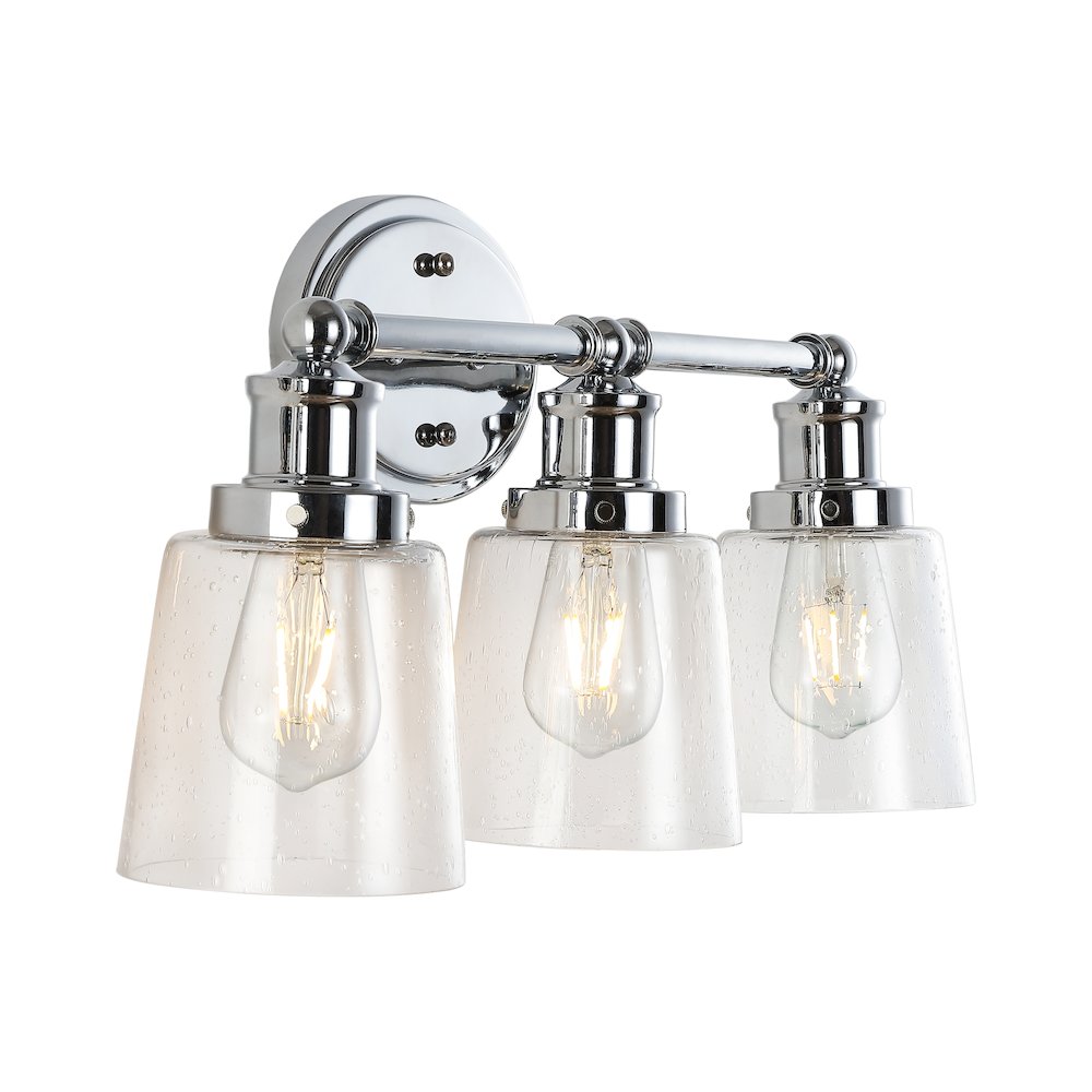 Beverly Iron/Seeded Glass Classic Cottage Led Vanity Light. Picture 5