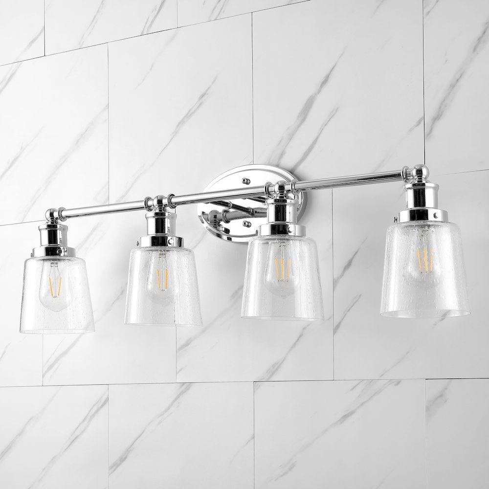 Beverly Iron/Seeded Glass Classic Cottage Led Vanity Light. Picture 8