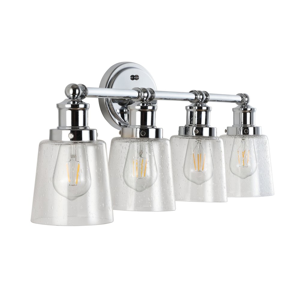 Beverly Iron/Seeded Glass Classic Cottage Led Vanity Light. Picture 6