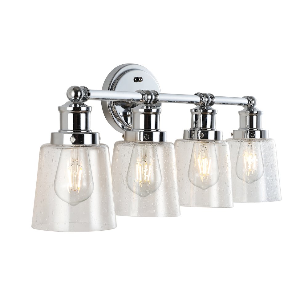 Beverly Iron/Seeded Glass Classic Cottage Led Vanity Light. Picture 5