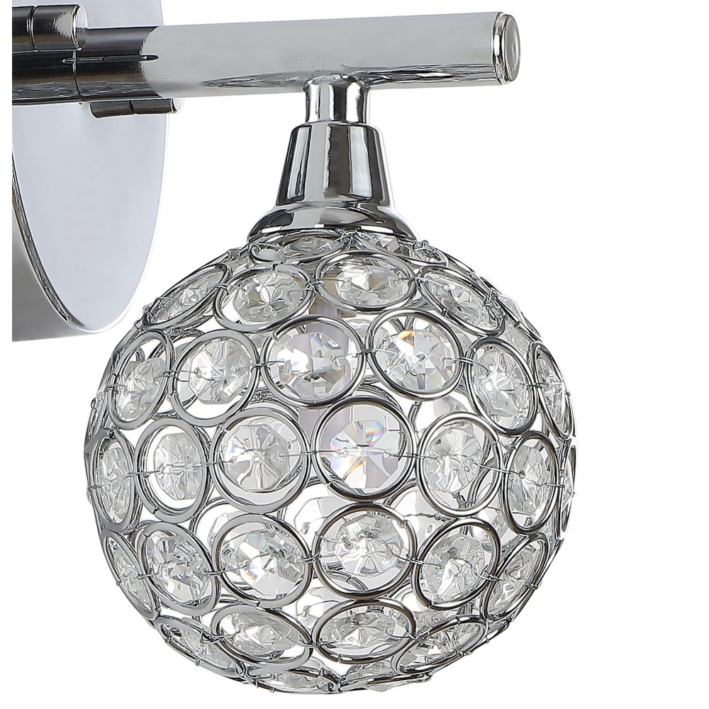 Maeve Iron/Glass Contemporary Glam Led Vanity Light. Picture 3