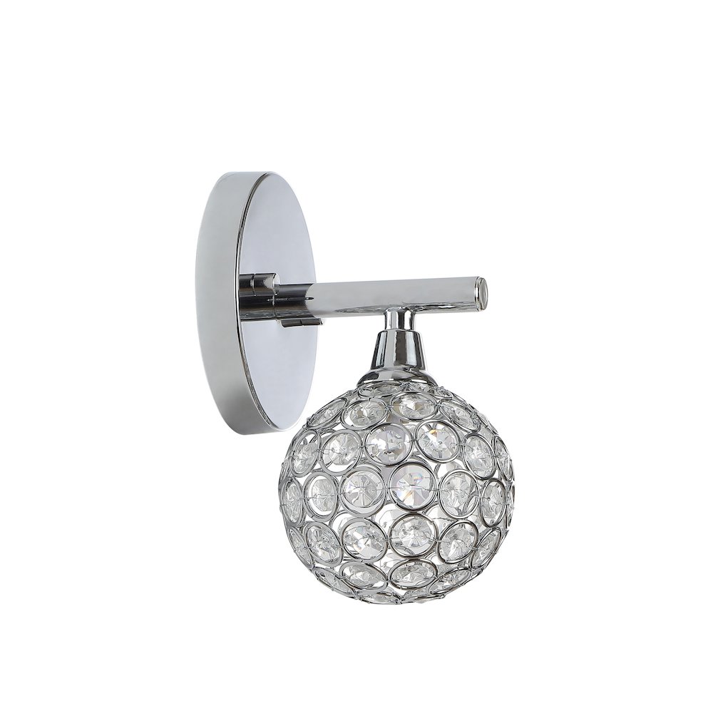 Maeve Iron/Glass Contemporary Glam Led Vanity Light. Picture 6