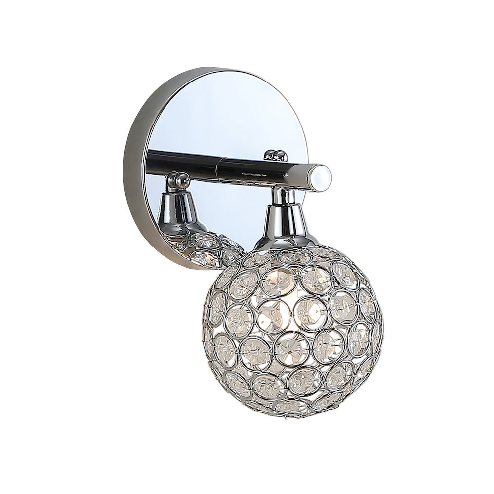 Maeve Iron/Glass Contemporary Glam Led Vanity Light. Picture 1