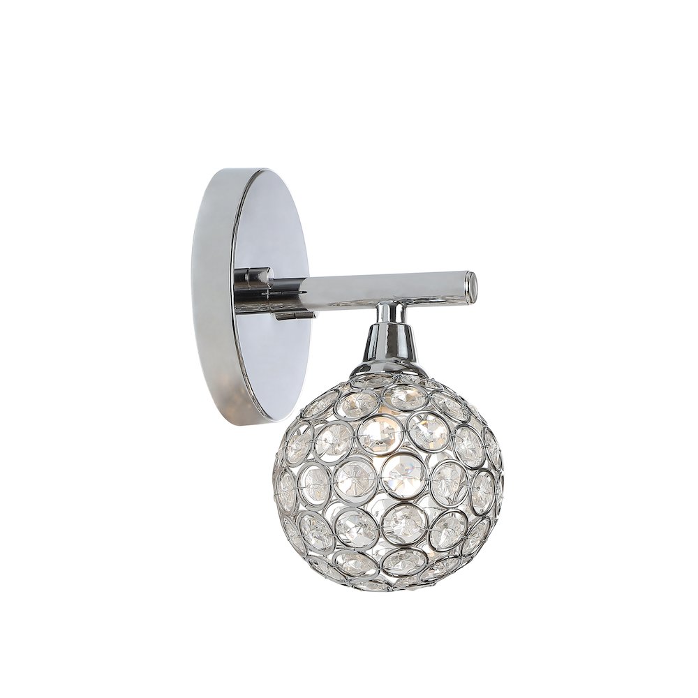 Maeve Iron/Glass Contemporary Glam Led Vanity Light. Picture 5
