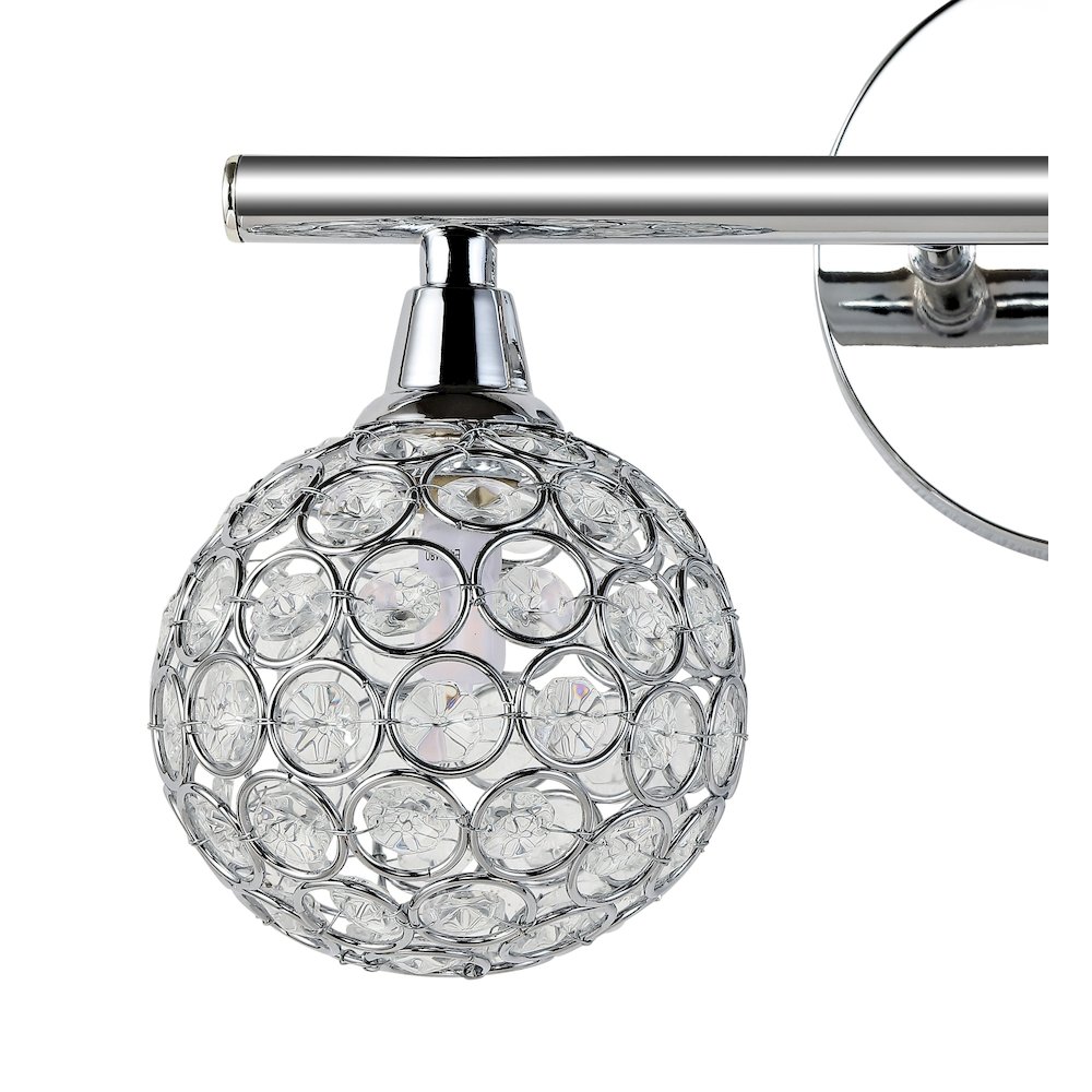 Maeve Iron/Glass Contemporary Glam Led Vanity Light. Picture 3