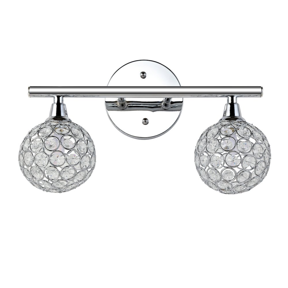 Maeve Iron/Glass Contemporary Glam Led Vanity Light. Picture 2