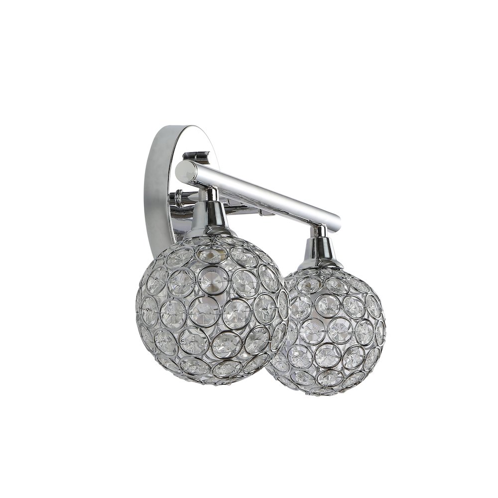 Maeve Iron/Glass Contemporary Glam Led Vanity Light. Picture 6