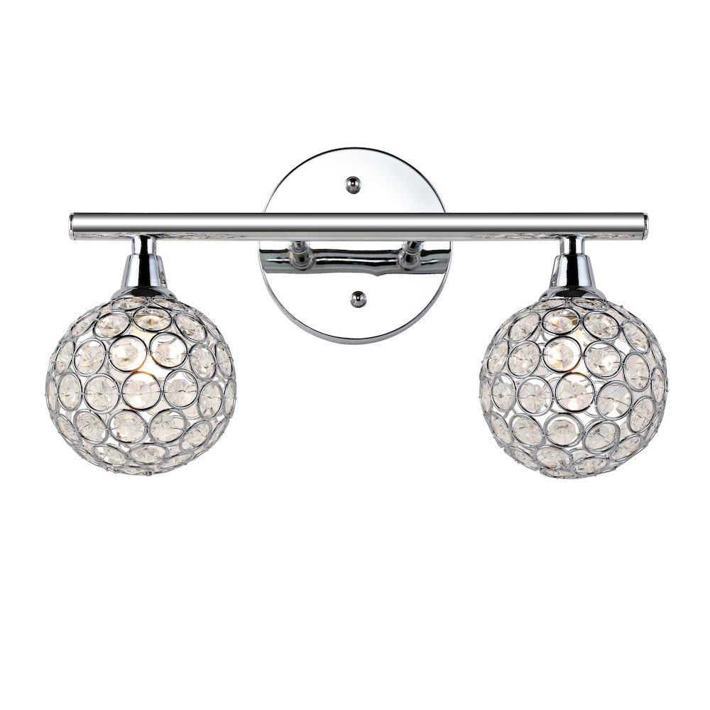 Maeve Iron/Glass Contemporary Glam Led Vanity Light. Picture 1