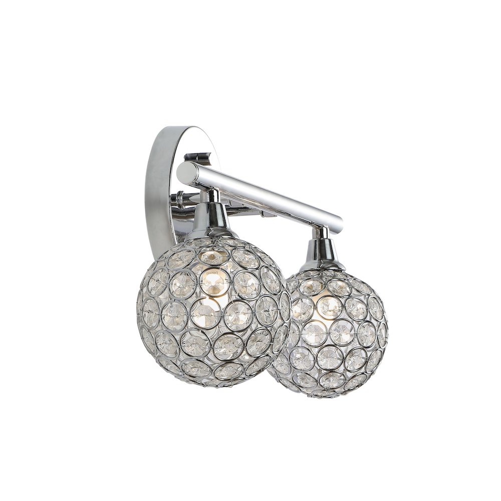 Maeve Iron/Glass Contemporary Glam Led Vanity Light. Picture 5