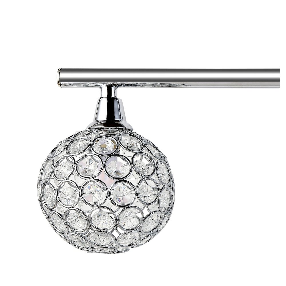 Maeve Iron/Glass Contemporary Glam Led Vanity Light. Picture 3