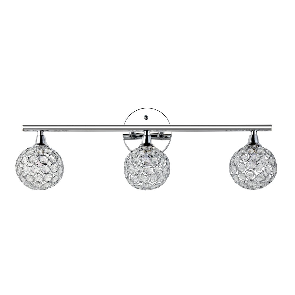 Maeve Iron/Glass Contemporary Glam Led Vanity Light. Picture 2