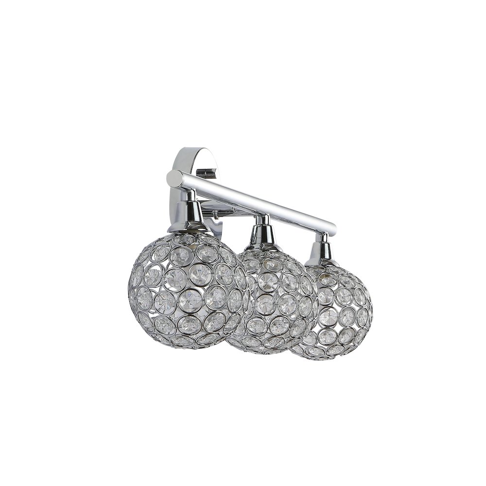 Maeve Iron/Glass Contemporary Glam Led Vanity Light. Picture 6