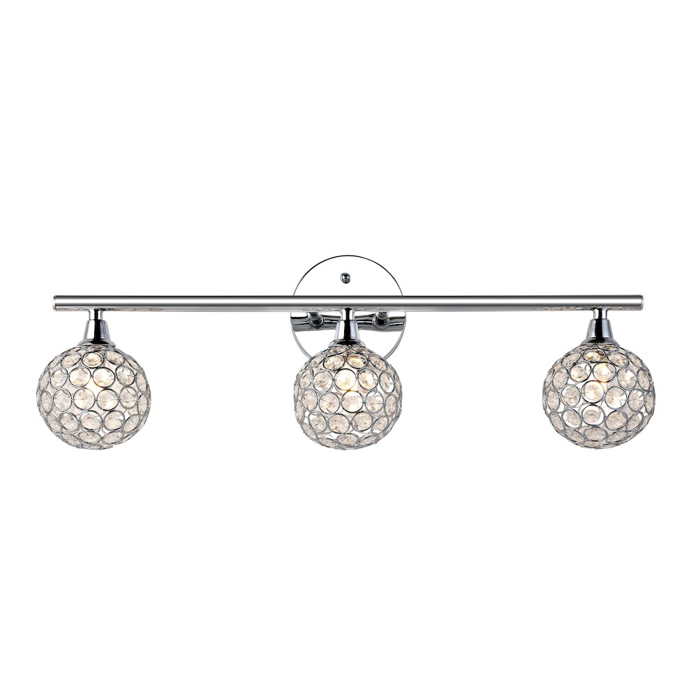 Maeve Iron/Glass Contemporary Glam Led Vanity Light. Picture 1