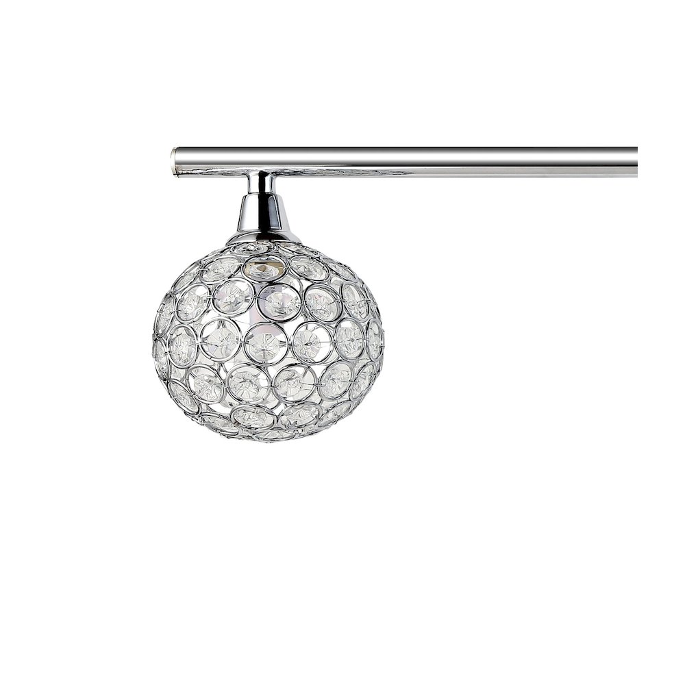Maeve Iron/Glass Contemporary Glam Led Vanity Light. Picture 3