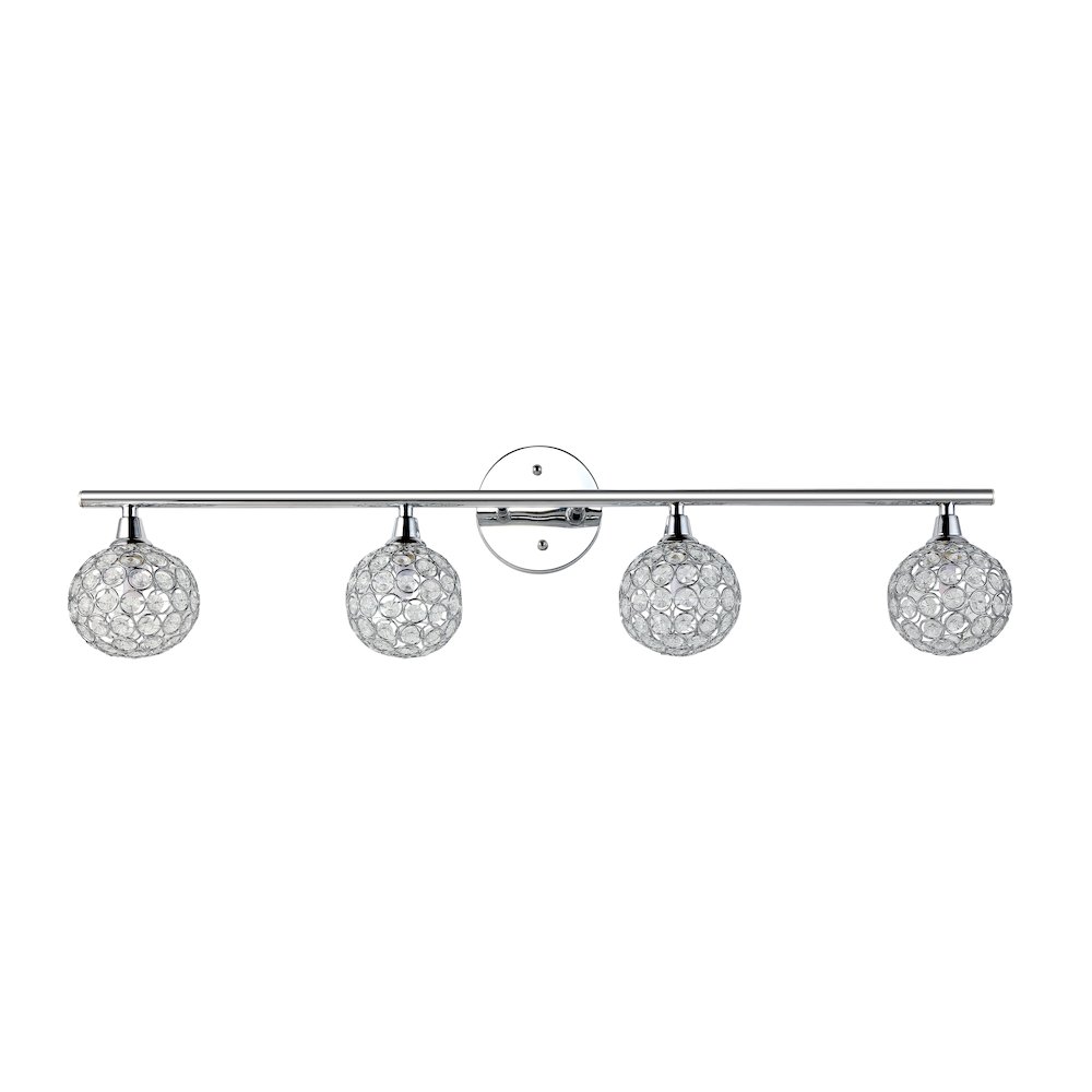 Maeve Iron/Glass Contemporary Glam Led Vanity Light. Picture 2