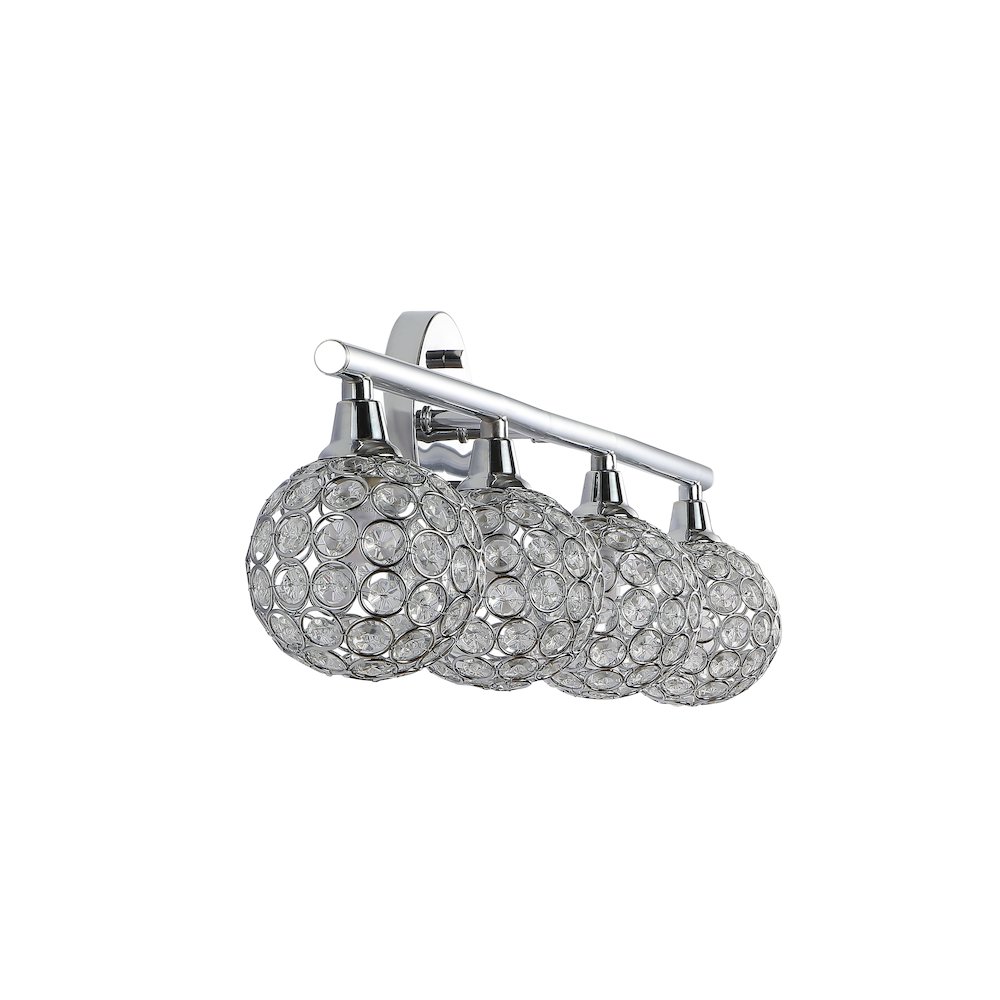 Maeve Iron/Glass Contemporary Glam Led Vanity Light. Picture 6