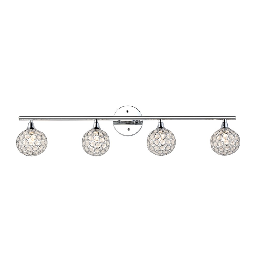 Maeve Iron/Glass Contemporary Glam Led Vanity Light. Picture 1