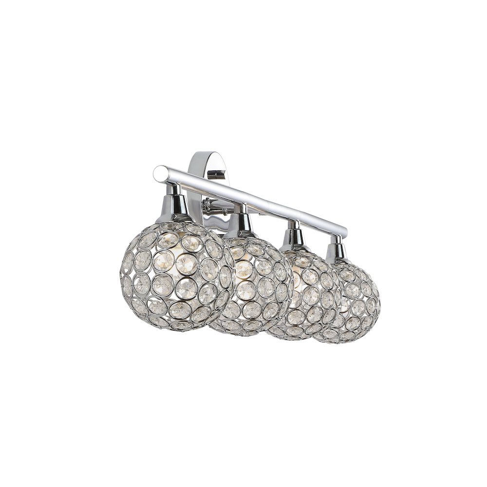 Maeve Iron/Glass Contemporary Glam Led Vanity Light. Picture 5