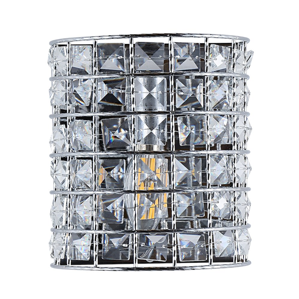 Clara Deco Metal/Crystal Classic Glam Led Vanity Light. Picture 5