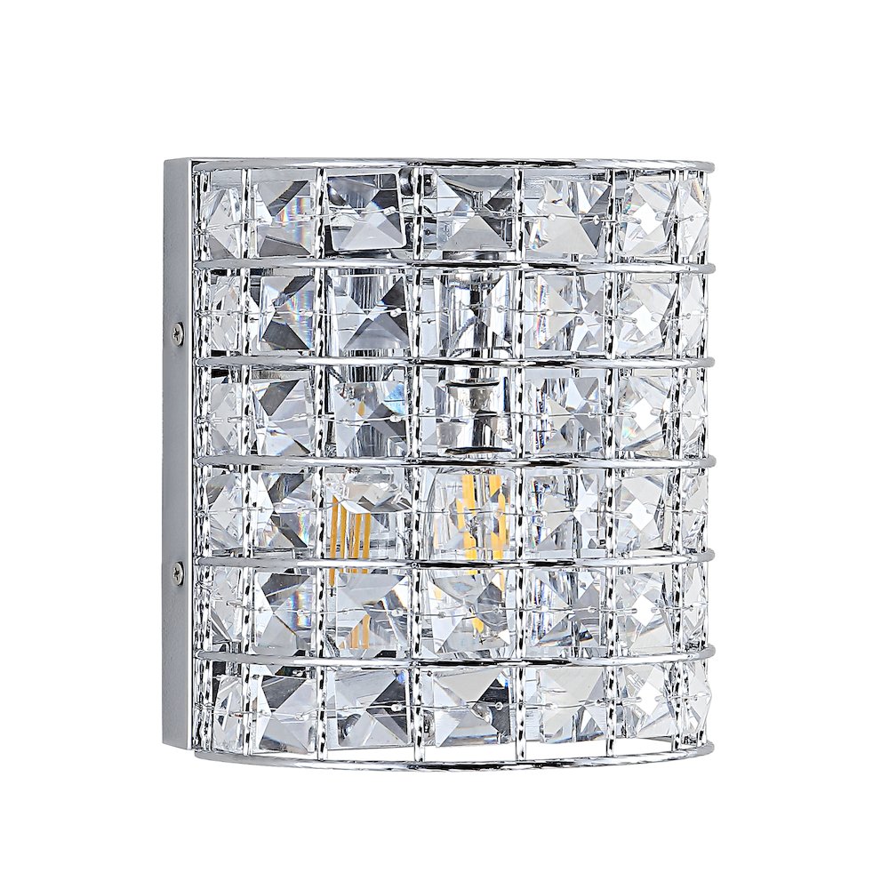 Clara Deco Metal/Crystal Classic Glam Led Vanity Light. Picture 2