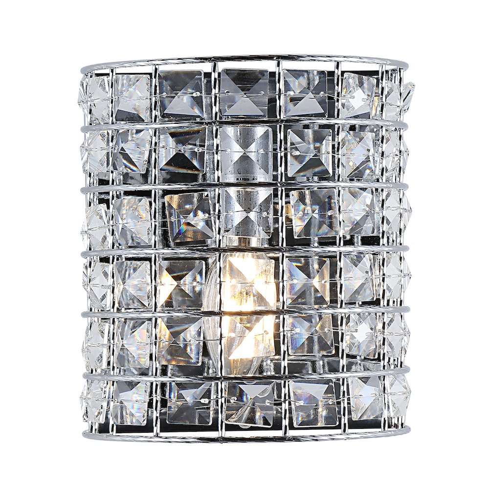 Clara Deco Metal/Crystal Classic Glam Led Vanity Light. Picture 4