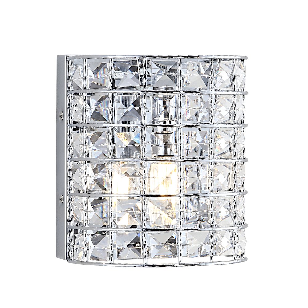 Clara Deco Metal/Crystal Classic Glam Led Vanity Light. Picture 1