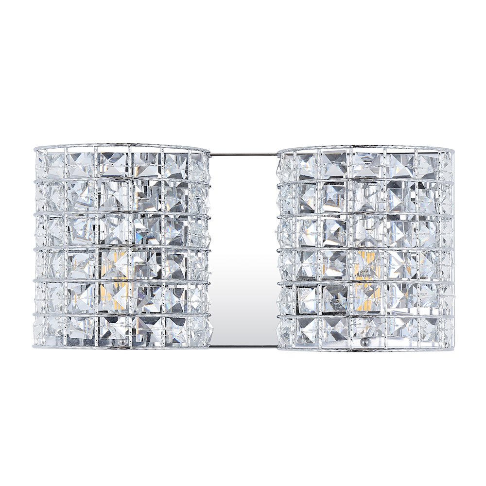 Clara Deco Metal/Crystal Classic Glam Led Vanity Light. Picture 2