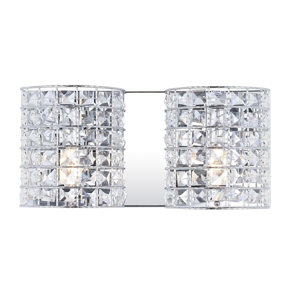 Clara Deco Metal/Crystal Classic Glam Led Vanity Light. Picture 1
